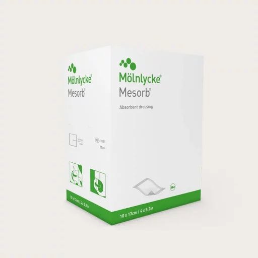 KOMPRESSER  absorberende sterile nonwoven 10x23 cm MESORB