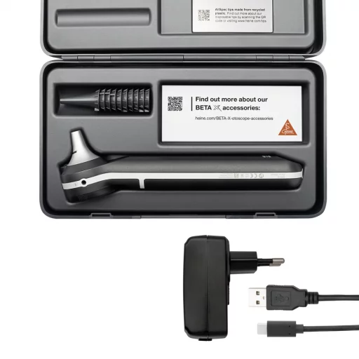 HEINE BETA X Otoskop 4,2x, USB C, med etui B-131.28.330