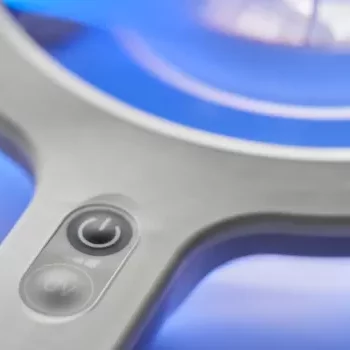 Lupelampe Opticlux Hand hvitt+Woods lys Ø160mm D3,5/1,9x