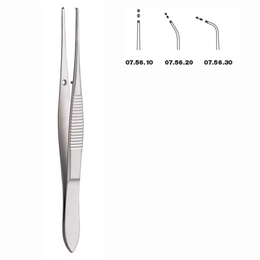 PINSETT IRIS KIRURGISK 1x2t rett 10 cm - Medicon