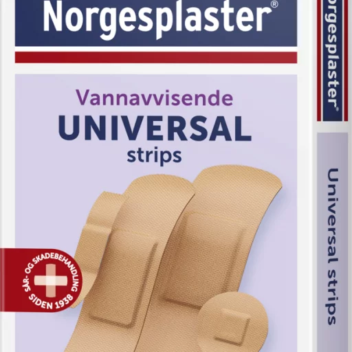 Plaster, Universalstrips 18 stk. assorterte størrelser