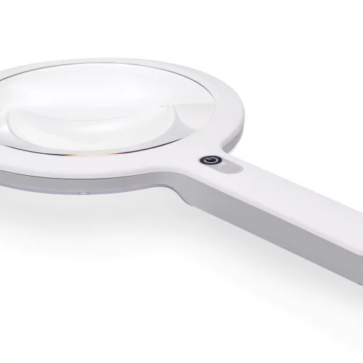 Lupelampe Opticlux Hand hvitt+Woods lys Ø160mm D3,5/1,9x