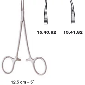 ARTERIEKLEMME micro Jacobson bøyd 12,5cm - Medicon