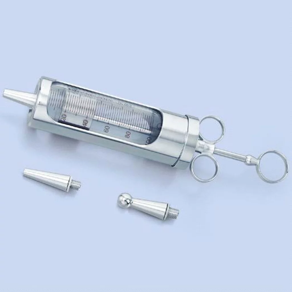 ØRESPRØYTE GLASS 100 ml (metall m/glassylinder)