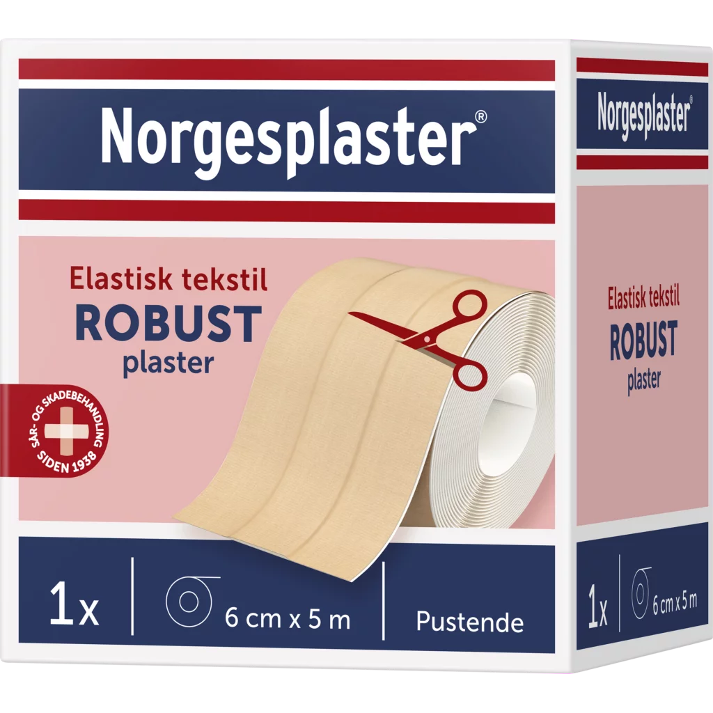 NORGESPLASTER TEKSTIL ROBUST m/kompress 6cmx5 m.
