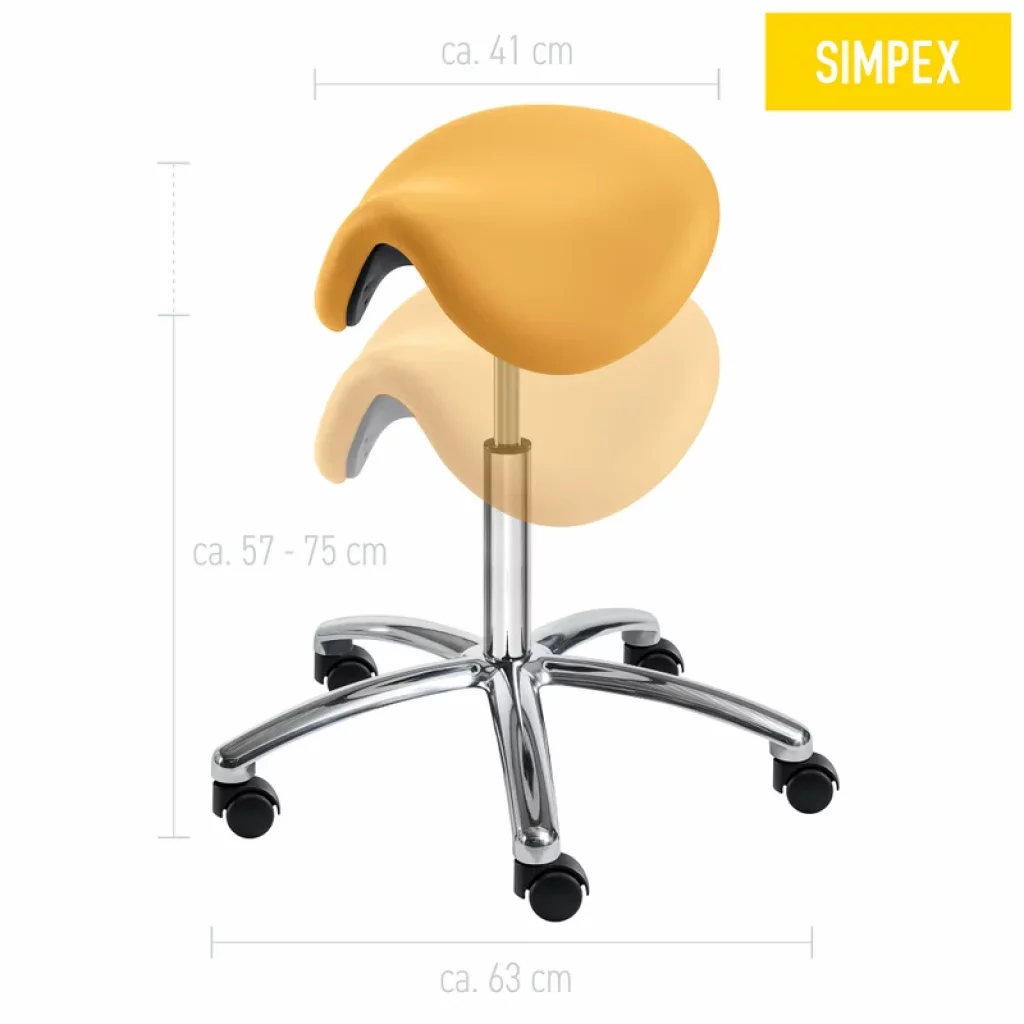 KRAKK SADEL EQUITUS Manus Maxi.50,5-69,5 cm myke hjul