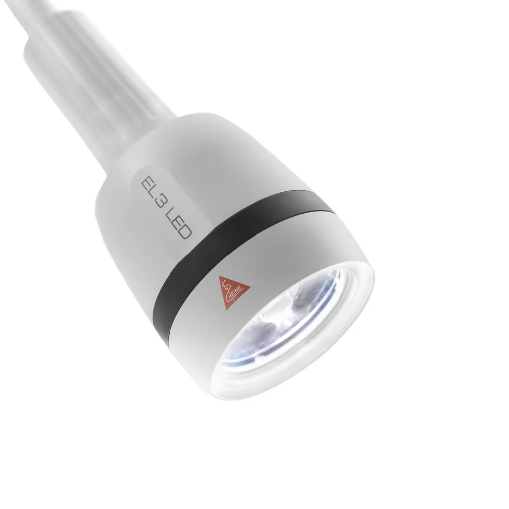 US-LAMPE HEINE EL 3 LED m/svanehals, veggfeste