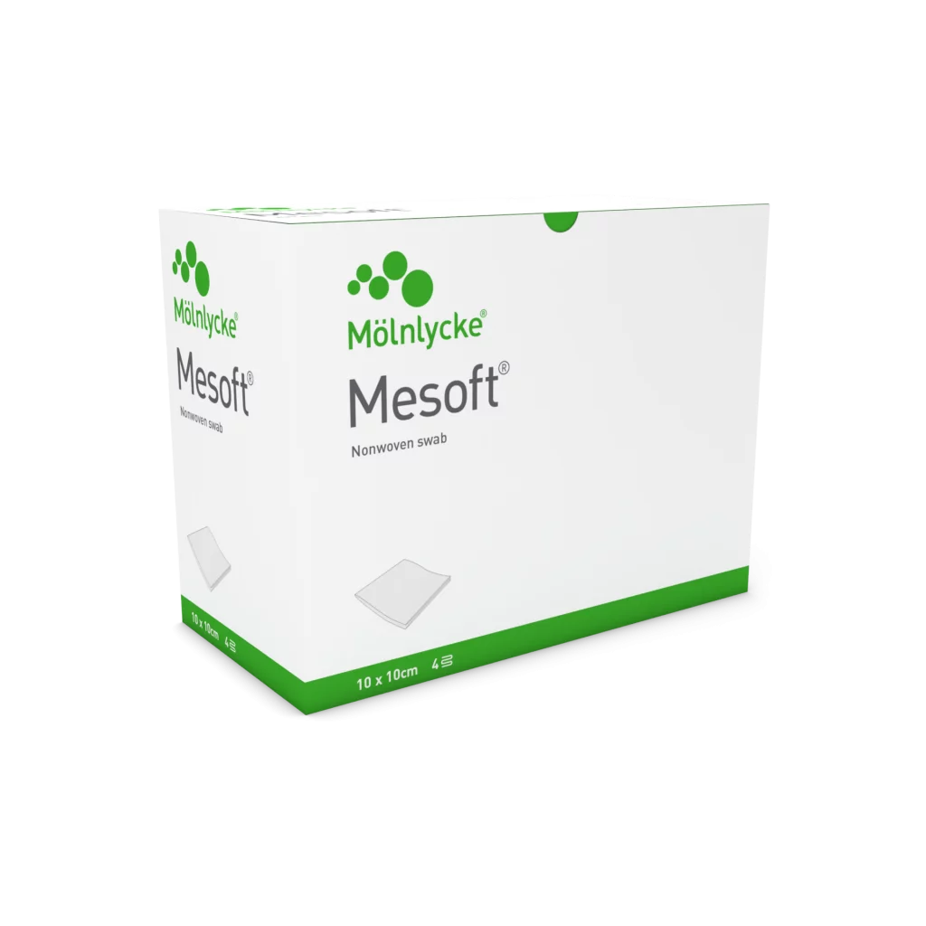 KOMPRESSER sterile nonwoven 10x10 cm "MESOFT" 5x30 pr. pk