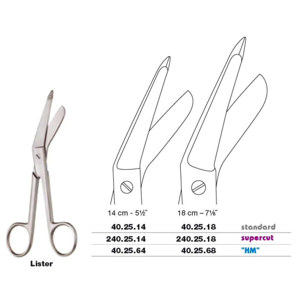 BANDASJESAKS LISTER 14 cm - Medicon