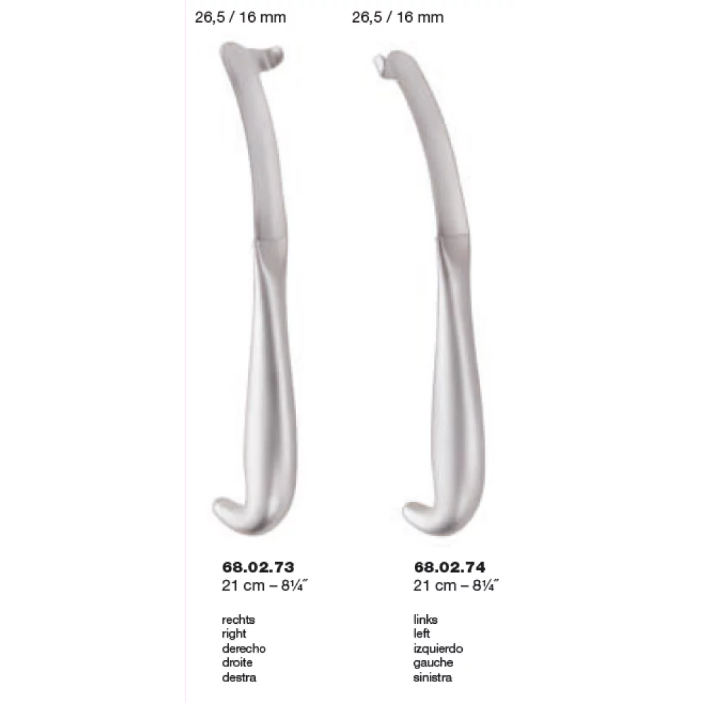 Intra oral retraktor 21cm venstre 26,5/16 mm