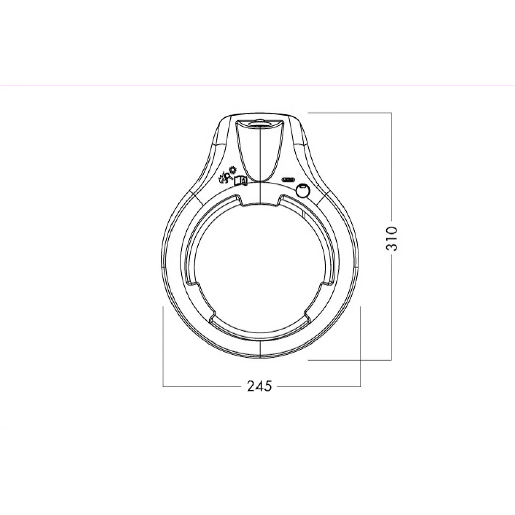 LUPELAMPE Circus LED medical m/bordfeste 3,5D