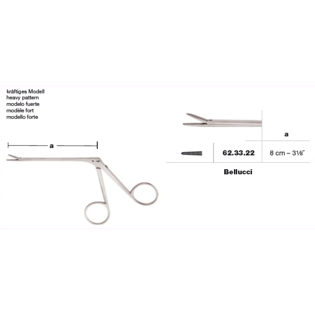 Øretang Bellucci 8cm riflet