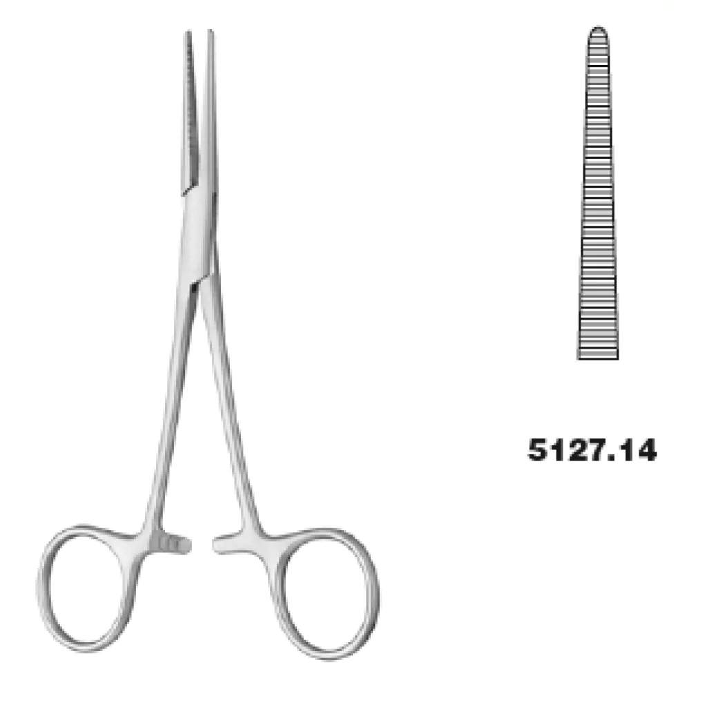 ARTERIEKLEMME CRILE rett u/tenner 14 cm - BOB