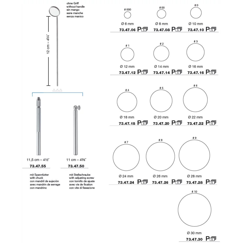 LARYNX SPEIL fig. 10 - Ø=30 mm - Medicon