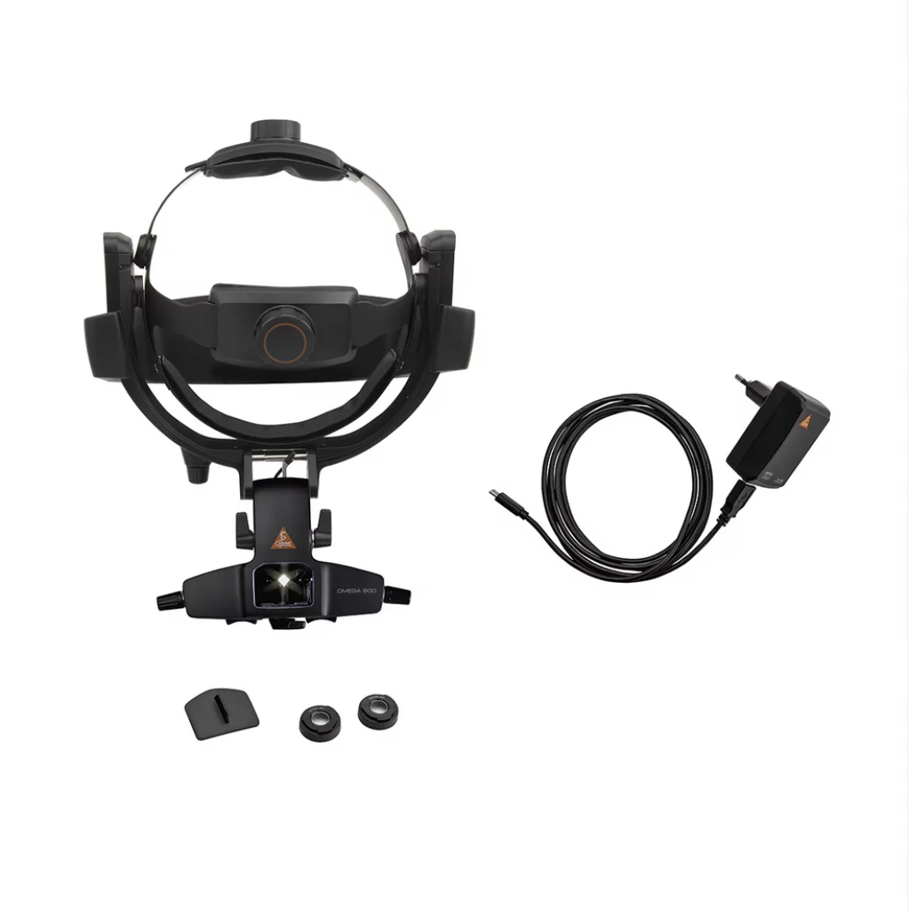 HEINE OMEGA 600 indirekte oftalmoskop med vegglader C-008.33.612