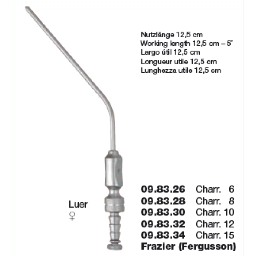 SUGEKANYLE FRAZIER (FURGURSSON) CH 8 (2,67mm) 12,5cm - Medicon