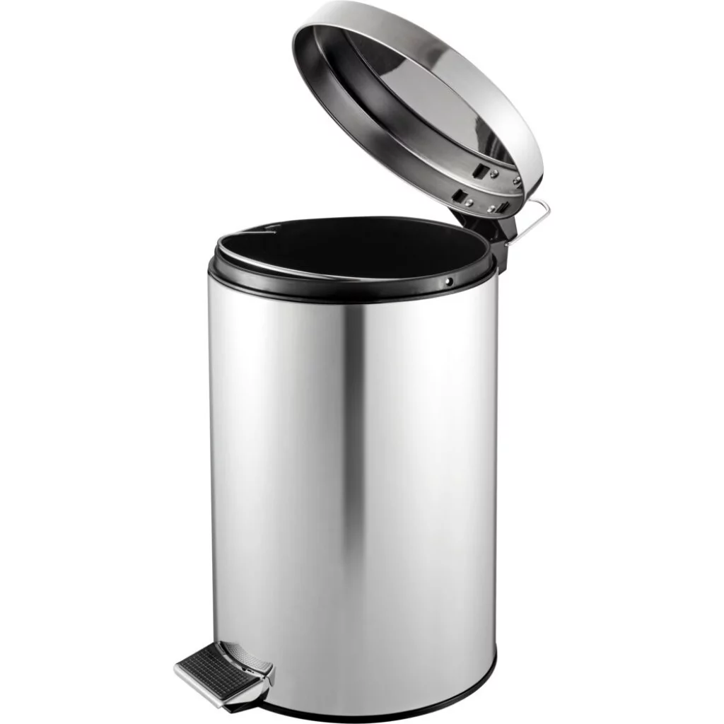 AVFALLSBØTTE 12 liter rustfritt "Brilliant steel"