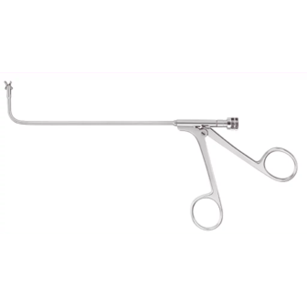 Nesetang cupped 13cm 90° vinklet opp 2mm horisontal luer lock