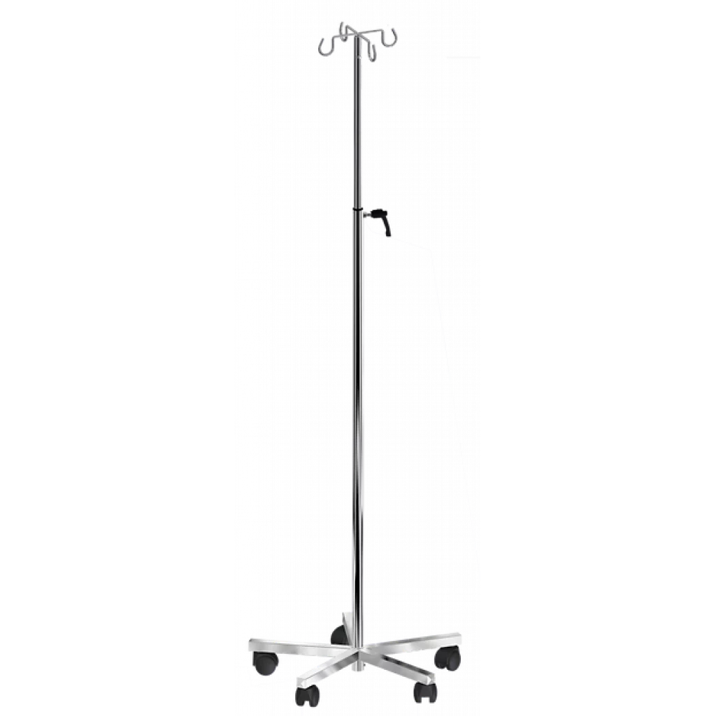 INFUSJONSSTATIV 46440 gulvmodell, forkrommet