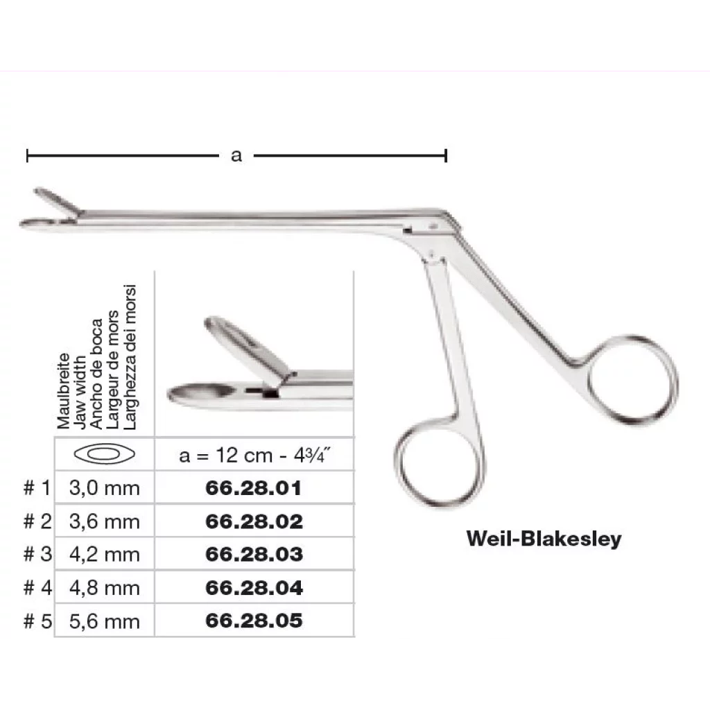 Nesetang Weil Blakesley 12cm rett fig 3 4,2mm