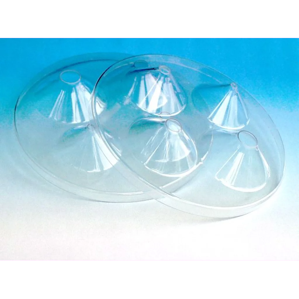 LEXAN avdekningsskive med 4 hull