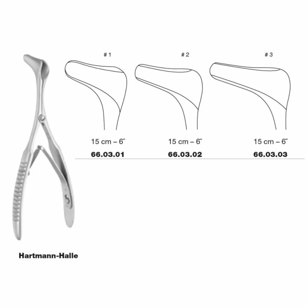 Nesespekulum Hartmann Halle 15cm fig 1 - Medicon