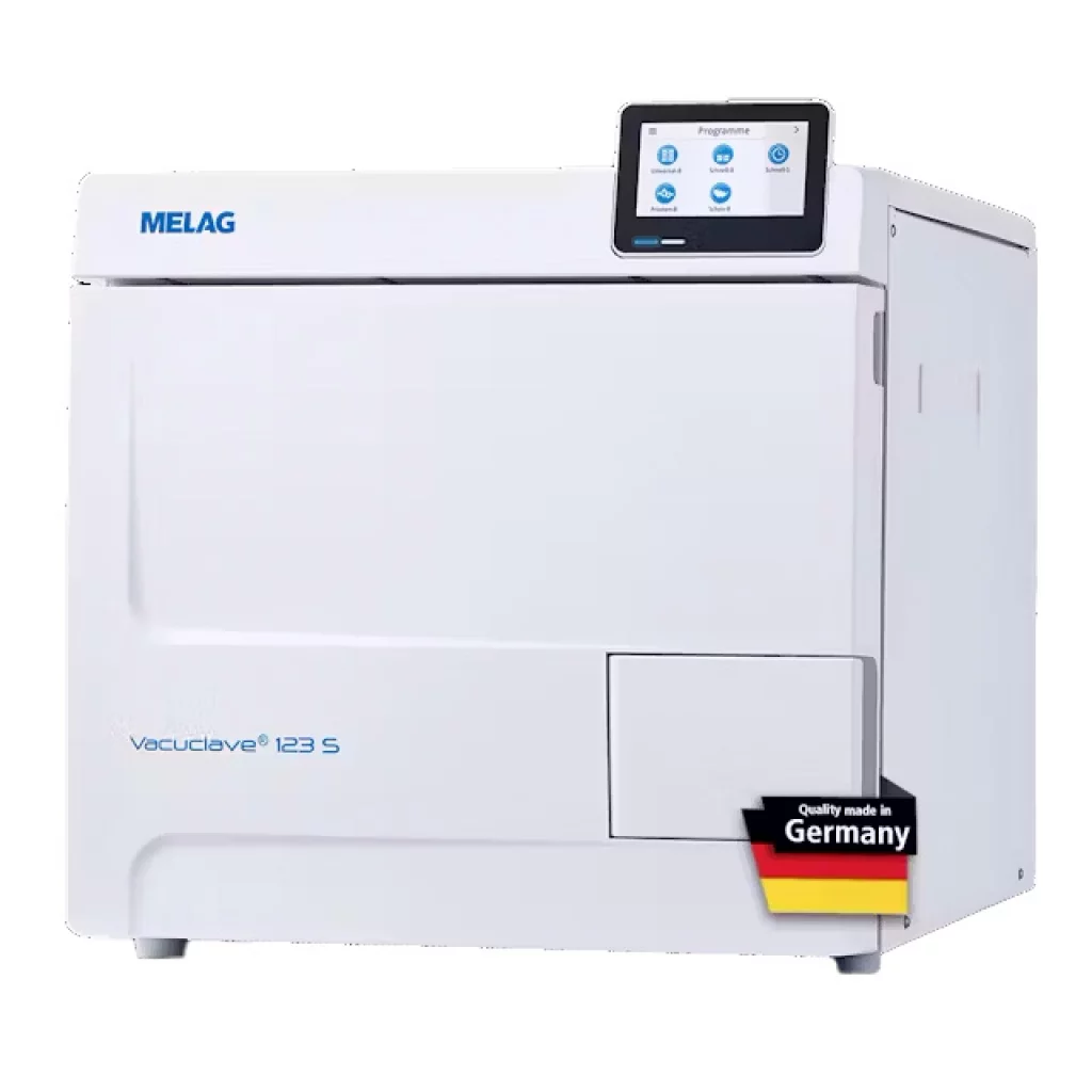 AUTOKLAV Vaculclave 123 S (Ø25x45cm, 23 liter) klasse S pakke med 3 brett