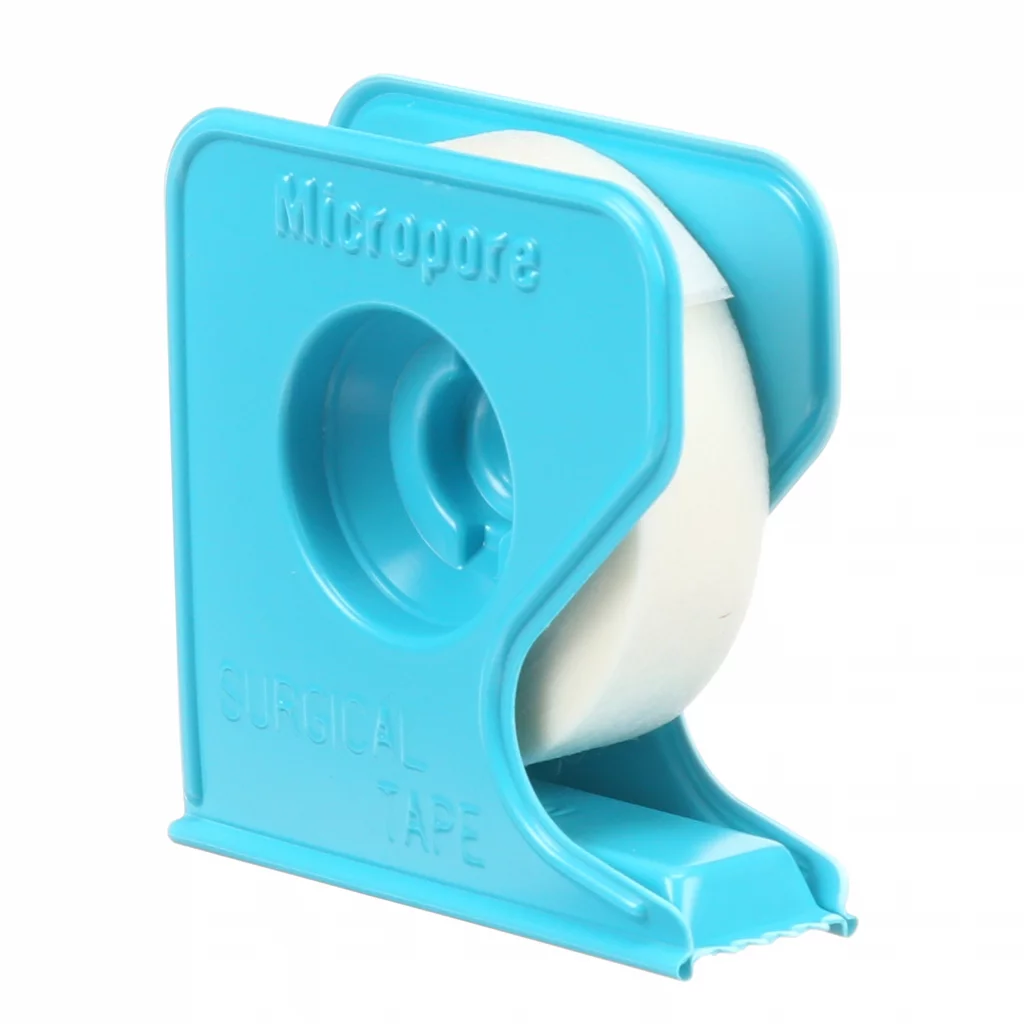 MICROPORE hvit 1 1/4 cm m/blå dispenser