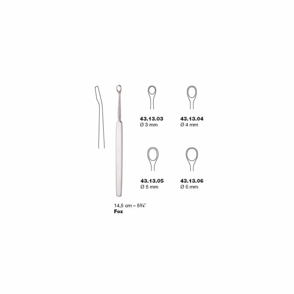 Hudkyrette Fox Ø=6mm 14,5cm - Medicon