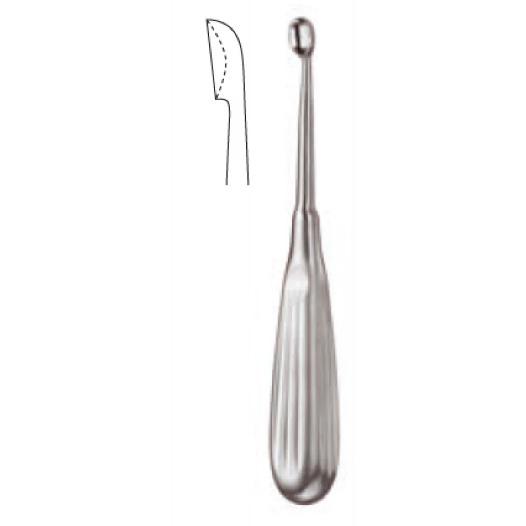 SKARP SKJE VOLKMANN 000 17cm - Medicon