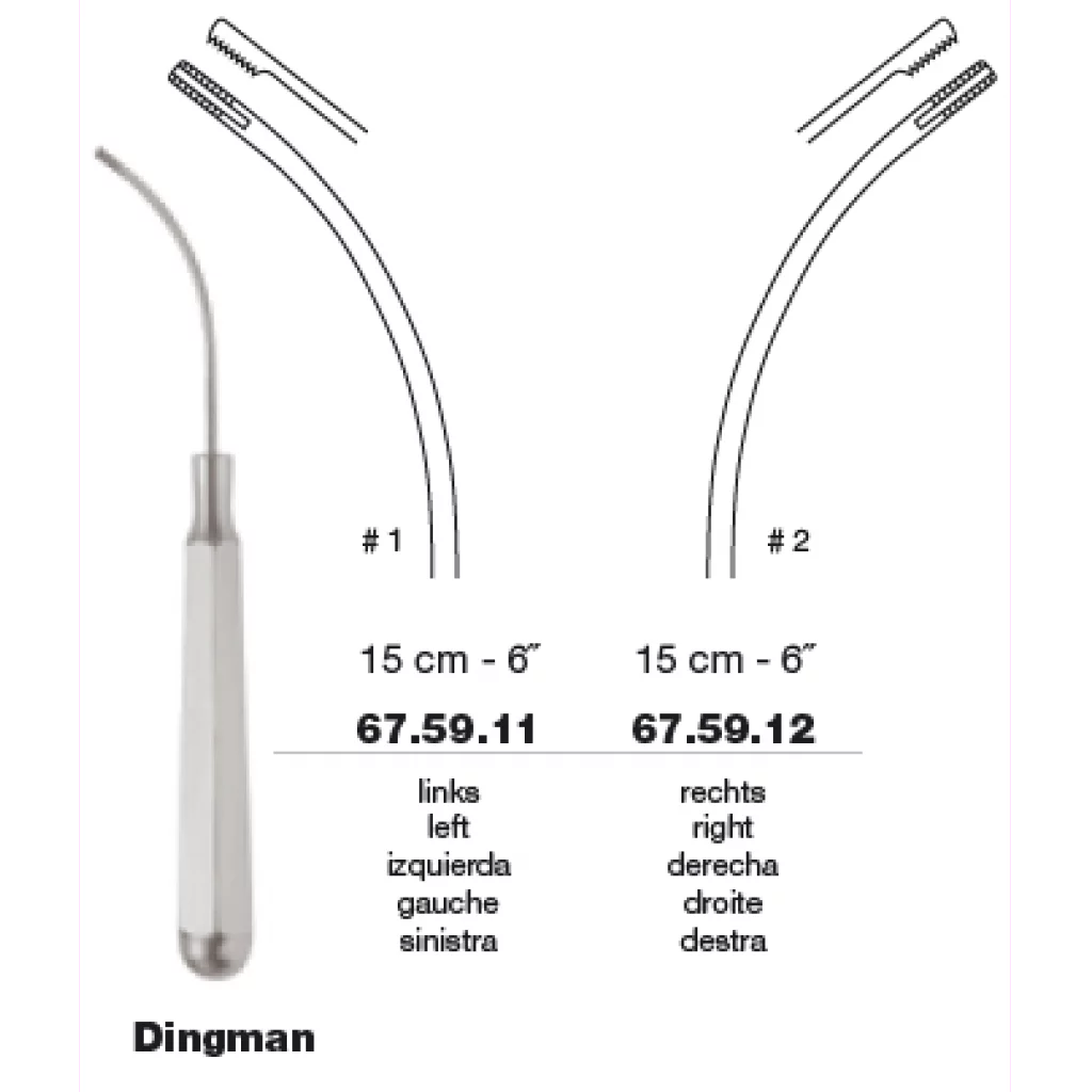 Bruskrasp Dingman bøyd høyre