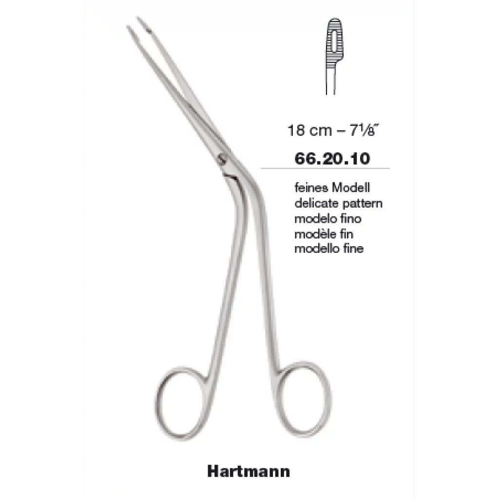 NESETAMPONGTANG HARTMANN knebøyd slank 18 cm - Medicon