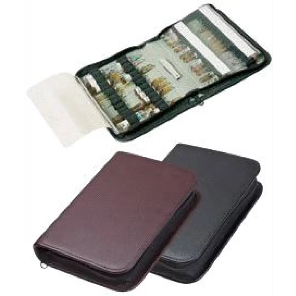 AMPULLEMAPPE, lær, for 60 ampuller. 22 x 16 cm - 3.07.111