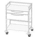 instrumentbord-hygien-o-star-94cm-2-skuffer-og-2-hyller