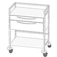 instrumentbord-hygien-o-star-94cm-2-skuffer-og-2-hyller